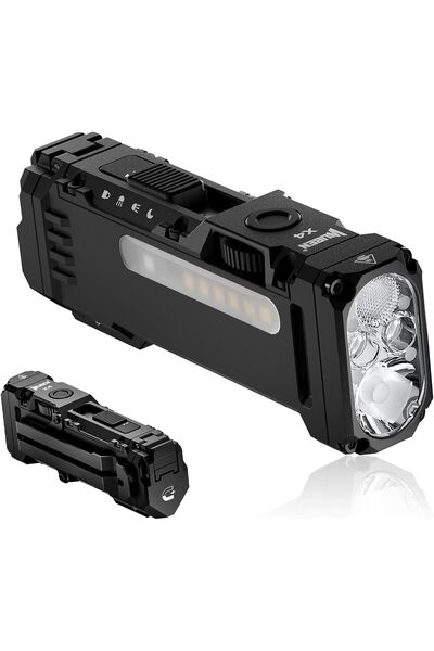 Wuben X4 EDC Flat Flashlight - 1500 Lumens, RGB, IP68, USB-C