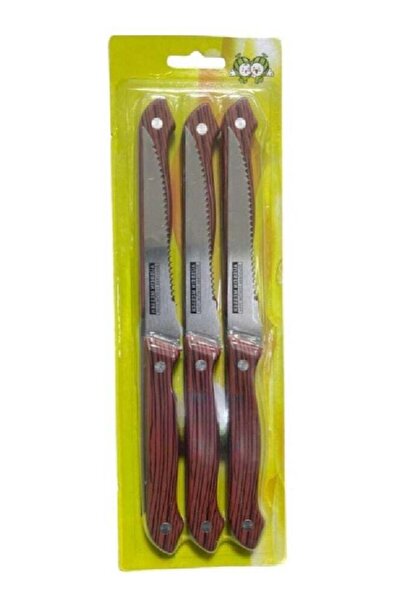 Generic 6-Piece Knife Set Brown and Silver