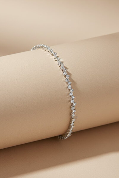 OSMANLI GÜMÜŞ Alin Model Gümüş Su Yolu Kadın Bileklik