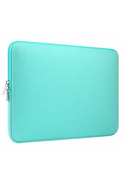zola 15.6" laptop protective bag, padded with anti-shock sponge, zipper closure, 39x29x1.5 cm, turquoise