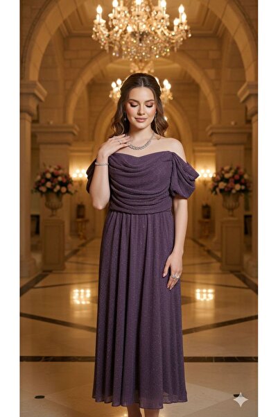 NARCISSUS FASHION pleated evening dress