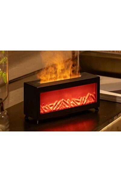 HoldMay Şömine Modeli Işıklı Difüzör Ayaklı Kumandalı