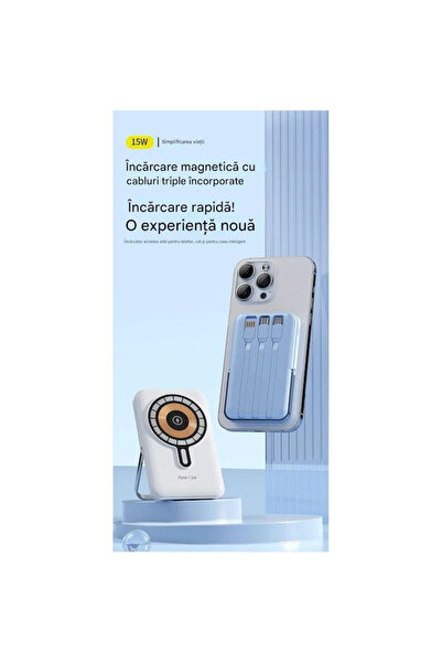 Deji Magnetic wireless external battery B275, 10000 mAh, Qi2 15W, Pd 20W, Black -