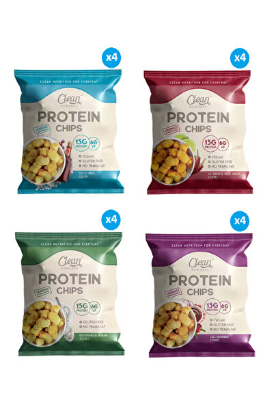 Clean Powders Protein Chips 50 Gr Sağlıklı Atıştırmalık 16 Adet Mix Paket