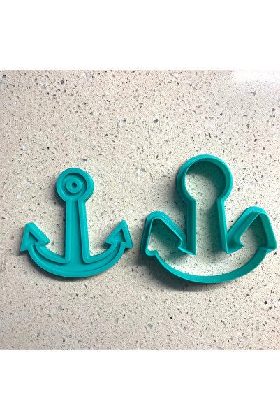 Craftelle Ship Anchor Cookie Mold and Stamp Set |   Sailor, Sea Themed Party |   Sugar Plasticine Ceramic Plasticine