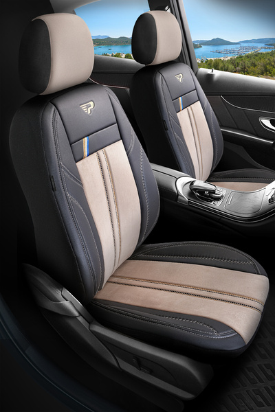 Panda Kılıf Panda Austin Series Velor Cloth Car Seat Cover - Full Set