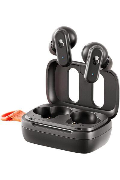 Skullcandy سماعات أذن لاسلكية دايم 3، بطارية تدوم 20 ساعة، ميكروفون - أسود حقيقي