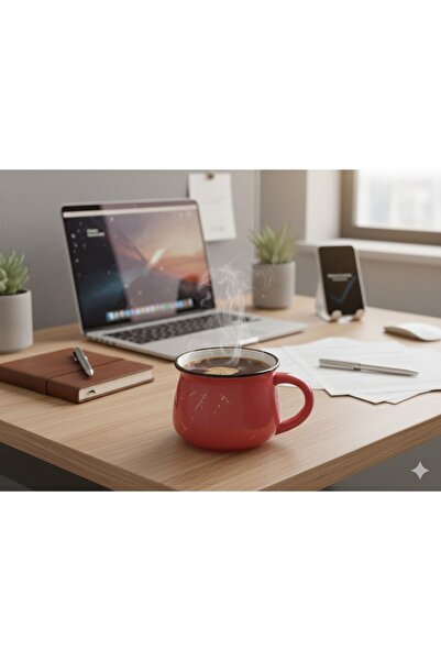 Elista Ceramic Mug Cup Silvery Patterned Colorful 250 Cc