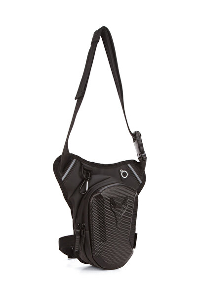 Newish Polo Men's Black Cross Shoulder and Waist Bag