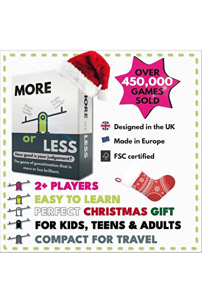 Generic More or Less Card Game, 12+