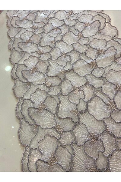 Daimon Home Amanda Model 1 Adet 40x140 Cm Fransız Güpürlü Runner ( Ranır ) Gr...