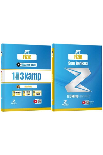 Zeduva Fizikfinito AYT Fizik 1 Kitap 3 Kamp Video Ders Kitabı ve Soru Bankası...