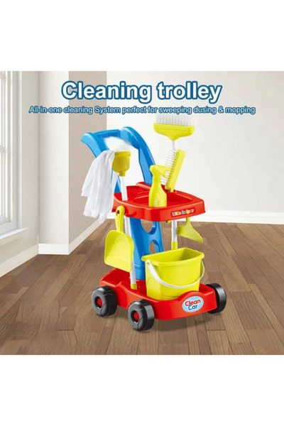Generic Little Helper Kids Toy Cleaning Tool Trolley