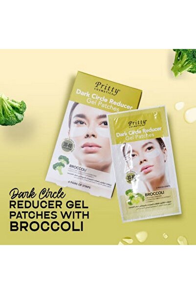 Pritty بقع الهالات السوداء بنكهة البروكلي | 6 أزواج من الشرائط/علبة