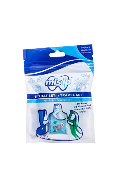 Mis İp مجموعة العناية بالفم من ميسيب مع حقيبة سفر
