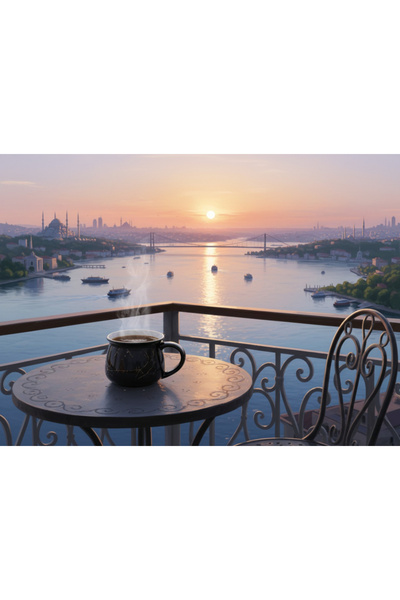 Elista Ceramic Mug Cup Silvery Patterned Colorful 250 Cc