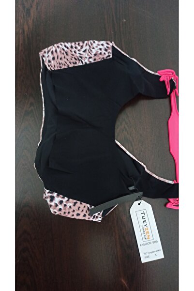 MADAMNİZ безбалансовий педик, знімний, лазерний виріз, леопардовий візерунок, деталізований бюстгальтер