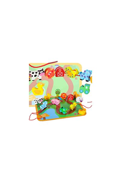 Three top online Wooden Threading Blocks - Farm Animals (Board Set)