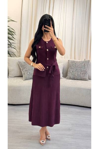 SELSAL Knitted skirt and blouse set