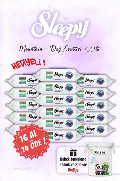 Sleepy CUMPĂRĂ 16 PRIMIȚI 14 Prosoape umede Mountain Mountain Breeze și ROSIE