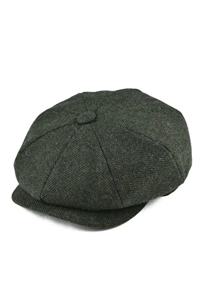 Rupen Kraft British Beanie Draped Standard Winter Wool Peaky Blinders Beanie with Elastic Back
