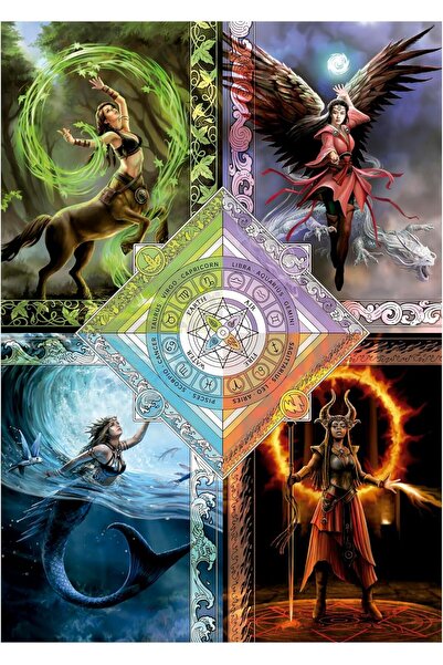 EDUCA - Magic Star Chart (Anne Stokes) 1500-piece jigsaw puzzle, includes glue, 33.5×23.6 in, 14+