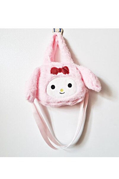 OEM Βελούδινη Παιδική Τσάντα Ώμου, με σχέδιο My Melody, Ροζ, 21 x 15 εκ., με ...