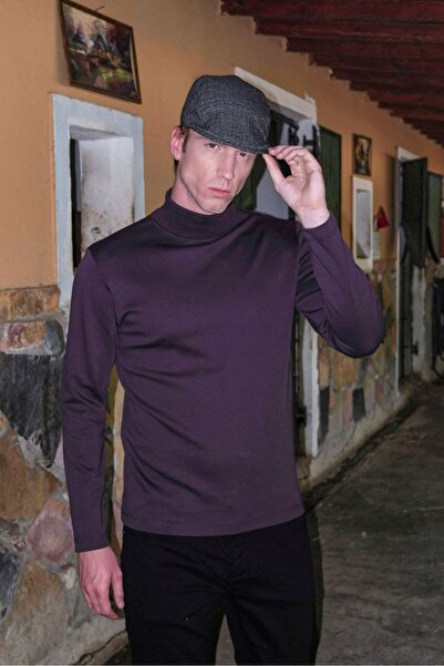 Masimar Men's Regular Fit Turtleneck Sweater Soft Textured Full Fisherman Sweatshirt