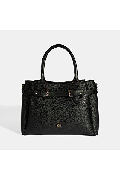 Desa Women's Black Shoulder Strap Handbag