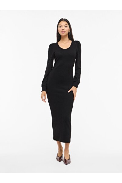 VILA Maxikleid VIRAFFI V-Ausschnitt