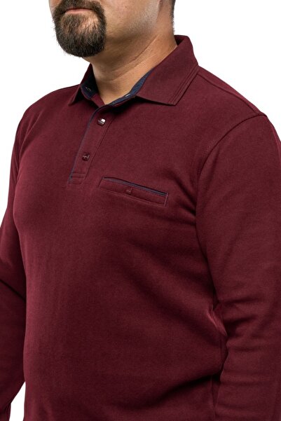 Centini Men’s polo sweater, Ethan, burgundy