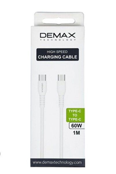 DEMAX Type-c type-c hızlı şarj kablosu 60W hızlı şarj