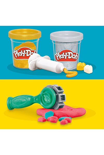 Generic Play-Doh Drill & Fill Dentist Playset for Kids 3+, 10 Tools, 8 Cans (2oz), Non-Toxic