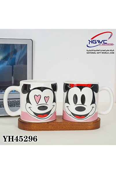 Disney Mickey and Minnie ceramic couple mugs - a classic love set