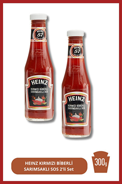 Heinz Kırmızı Biberli Sarımsaklı Sos 300 GR 2'Li Set