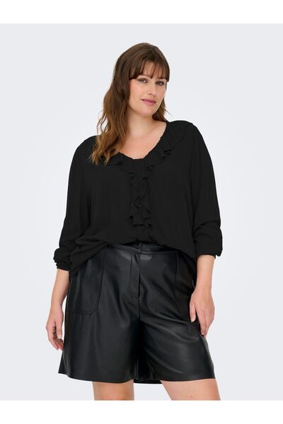 Only Carmakoma Hemd CARKANA Rüschen-Top