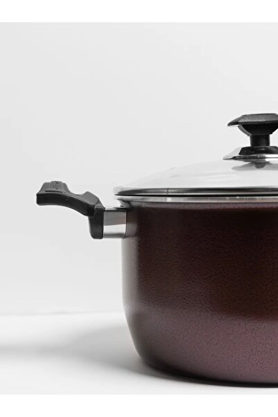 Kitchen King Kitchen King Teflon Pans (30-28-26 cm) Non-stick with Glass Lid and Heat-Resistant Handles