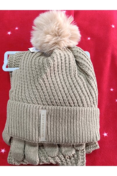 Kitti قفازات ATKI BERE طقم من 3 قطع للفتيات من عمر 9-15 سنة مع بطانة من الصوف الداخلي