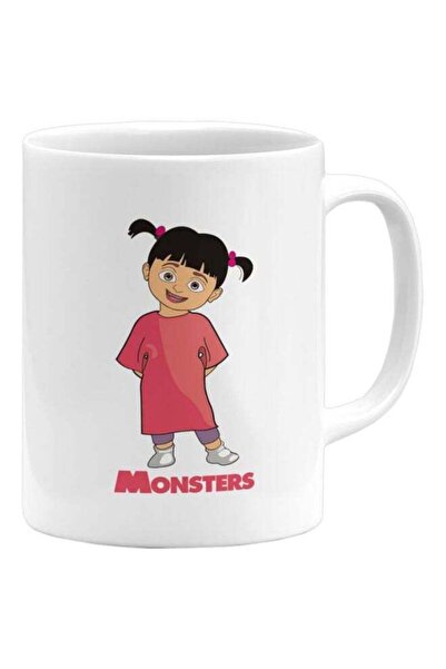 LOUD UNIVERSE كوب قهوة مطبوع بو من شركة المرعبين المحدودة، أبيض/وردي/أسود