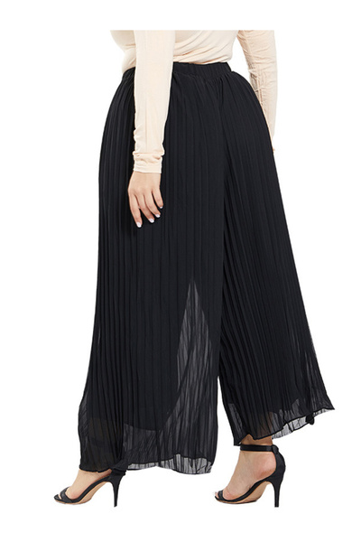 FridayIn Basic style Solid color Waist drawstring Plus Size Bottoms