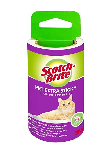 Scotch Brite Rezerva rola extra adeziva, indepartarea parului de animale de companie 48 folii/rola Scotch-Brite