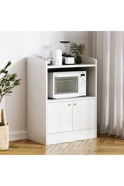 CHOIWIN خزانة تخزين كبيرة السعة (50 × 30 × 80 سم) - منظم متعدد الطبقات لمخزن المطبخ مع أرفف مفتوحة