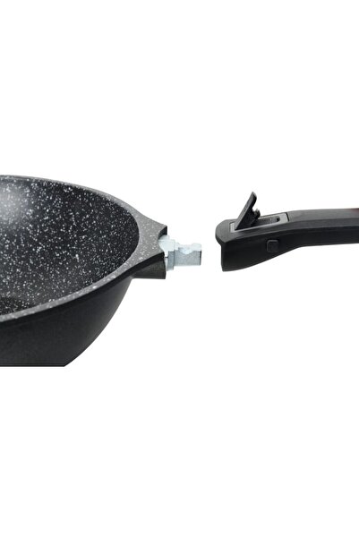 Bohmann detachable-handle casserole 4.3 L, cast aluminum, 24x11.5 cm, marble, induction