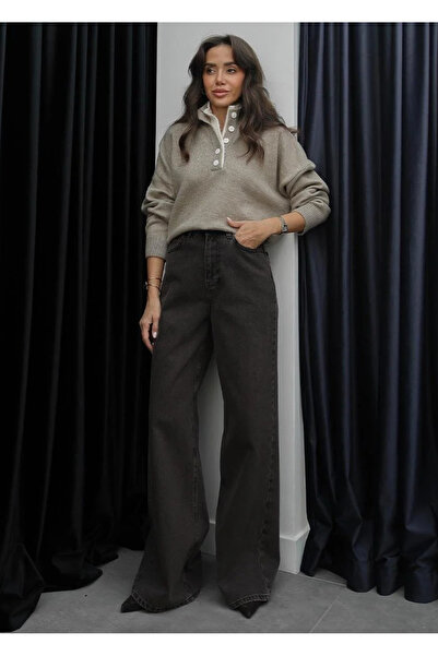 My Blog Πουλόβερ με κουμπιά βιζόν - κρεμ 2 - 251023