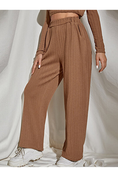 FridayIn Fast fashion Jacquard Splicing Pants