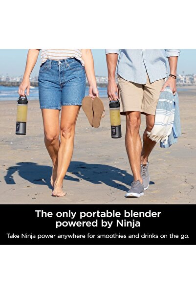 NINJA Blast Portable Blender, 530 ml, Rechargeable, Black, BC151MEBK