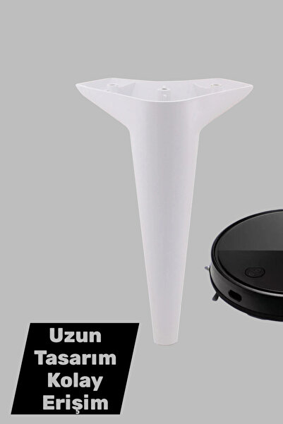 MH MiniHediye Aspen Luxury Furniture Sofa Armchair Tv Unit Console Riser Leg Feet 24 cm White Leg