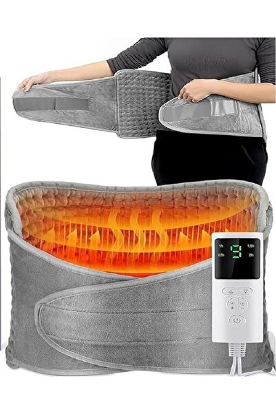 Genetic Electric Waist Heating Pad with 9 Heating Levels, 4 Gears Timing Machine Washable 12"x50"