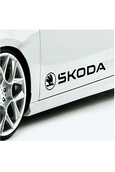 Oracal Set of 2 car tuning stickers, Skoda, 40cm, black