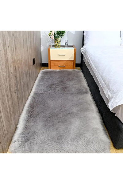 KEKE Modern Fluffy Long Pile Area Rug Non-Slip, Super Soft Decor Contemporary Carpet 180*180 Cm